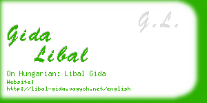 gida libal business card